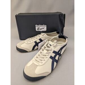 Onitsuka Tiger MEXICO 66 Leather 1183C102-200 Birch/Peacoat Sz 7.5, Damaged Box